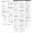SONY M-850V Owner's Manual cover photo