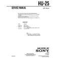 SONY HU-25 Service Manual cover photo