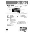 SONY CFS230S Service Manual cover photo