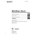 SONY MDS-NT1 Owner's Manual cover photo