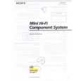 SONY FH-B411 Owner's Manual cover photo