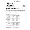 PIONEER GMX412 X1R/UC/ES Service Manual cover photo