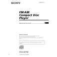 SONY CDX-C6750 Owner's Manual cover photo