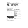 SONY SLHF360 Owner's Manual cover photo