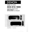 DENON DCDS10 Owner's Manual cover photo