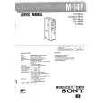 SONY M14V Service Manual cover photo