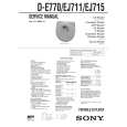 SONY DE770 Service Manual cover photo