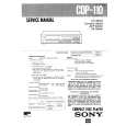 SONY CDP110 Service Manual cover photo
