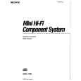 SONY MHC-1750 Owner's Manual cover photo