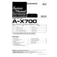 PIONEER A-X700 Service Manual cover photo