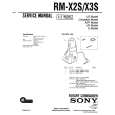 SONY RM-X3S Service Manual cover photo
