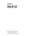 SONY RM-B150 Service Manual cover photo