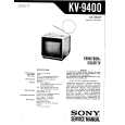 SONY KV9400 Service Manual cover photo