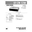 SONY ICFC25W Service Manual cover photo