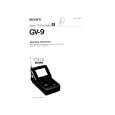 SONY GV-9 Owner's Manual cover photo