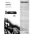 TECHNICS SJMD100 Owner's Manual cover photo