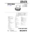 SONY CFDE75 Service Manual cover photo