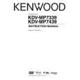 KENWOOD KDV-MP7339 Owner's Manual cover photo