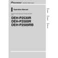 PIONEER DEH-P2500R Service Manual cover photo