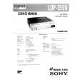 SONY LDP-1550 Service Manual cover photo