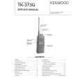 KENWOOD TK373G Service Manual cover photo