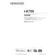 KENWOOD I-K700 Owner's Manual cover photo