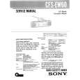 SONY CFSEW60 Service Manual cover photo