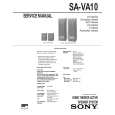 SONY SA-VA10 Service Manual cover photo