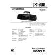 SONY CFS206L Service Manual cover photo