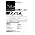 PIONEER SA-740 Service Manual cover photo