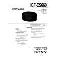 SONY ICFCS660 Service Manual cover photo