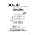 DENON UCDF07 Service Manual cover photo