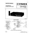 FISHER CA876 Service Manual cover photo