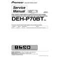 PIONEER DEH-P70BT Service Manual cover photo