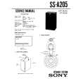 SONY SSAV205 Service Manual cover photo