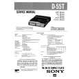 SONY D55T Service Manual cover photo