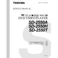 TOSHIBA SD2550A Service Manual cover photo