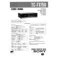 SONY TCFX150 Service Manual cover photo