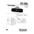 SONY CFS205L Service Manual cover photo