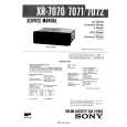 SONY XR7071 Service Manual cover photo
