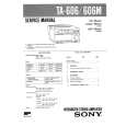 SONY TA606/M Service Manual cover photo