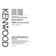 KENWOOD KRC1006 Owner's Manual cover photo