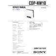 SONY CDPNW10 Service Manual cover photo