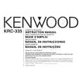 KENWOOD KRC335 Owner's Manual cover photo