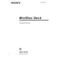 SONY MDSSP55 Owner's Manual cover photo