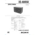 SONY XSAW850 Service Manual cover photo