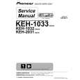 PIONEER KEH-2031/XM/EE Service Manual cover photo