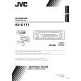 JVC KD-G111 Owner's Manual cover photo