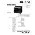 SONY DXA-H3750 Service Manual cover photo