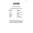 SONY R4500 Owner's Manual cover photo